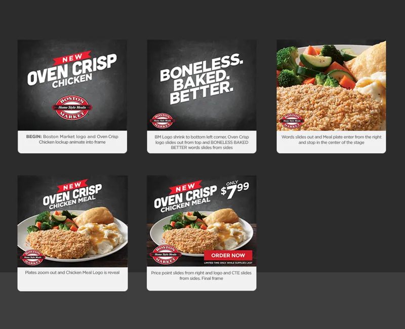 Boston Market — Oven Crisp campaign