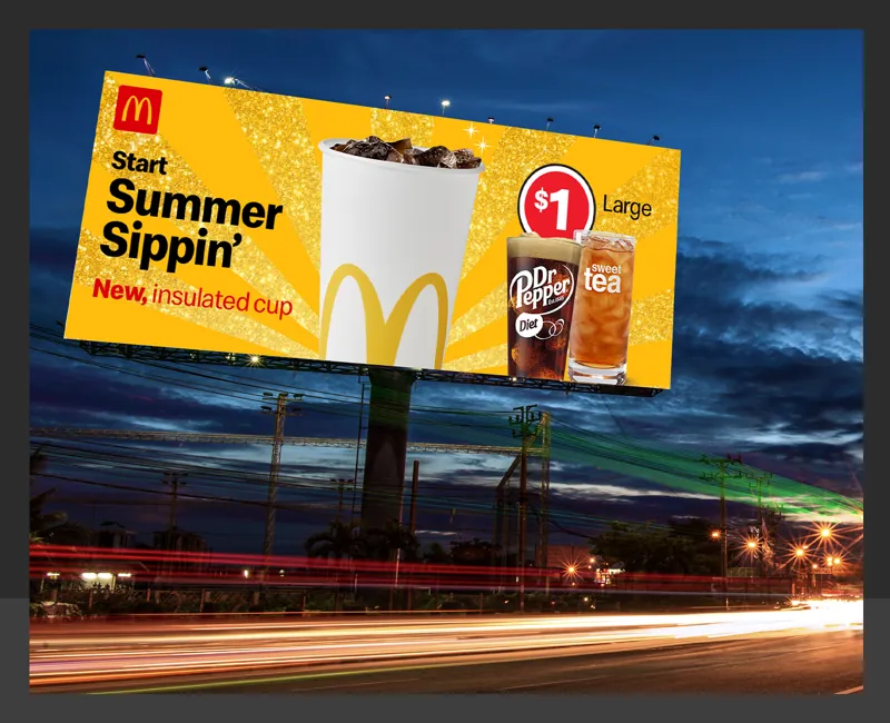 McDonald’s — Summer Sippin’ campaign
